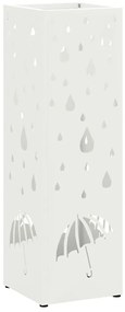 Suporte para Guarda-Chuva Branco Metal Padrão