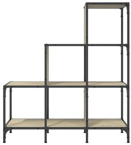 Estante 92x30x102 cm derivados de madeira/metal carvalho sonoma