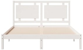 Cama extra longa sem colchão 140x210 cm madeira maciça