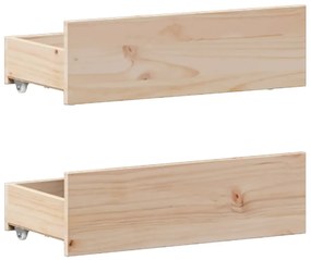 Cama sem colchão com cabeceira 120x200 cm pinho maciço