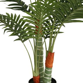 Palmeira artificial com 3 troncos 120 cm PP verde