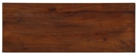 vidaXL Tampo de mesa retangular 80x20x3,8 cm madeira recuperada maciça