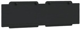 Almofadão de cabeceira 180 cm couro artificial preto
