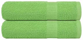 vidaXL Toalhas de mãos 2pcs 50x100cm 360 gsm 100% algodão verde maça