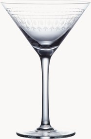 Copos de martíni em cristal artesanal Ovals, conjunto de 2