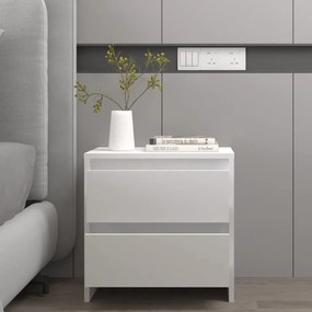 809845 vidaXL Mesa de cabeceira 45x34,5x44,5 cm aglomerado branco