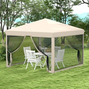 Outsunny Tenda Dobrável 3x3 para Exterior Tenda Portátil de Jardim com