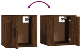 Móveis de TV de parede 2 pcs 40x34,5x40 cm carvalho castanho