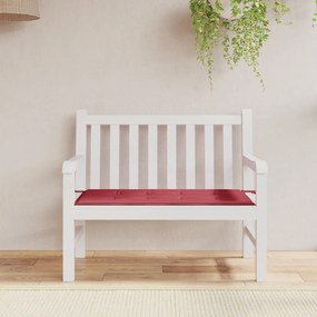 vidaXL Almofadão p/ banco de jardim tecido oxford vermelho tinto