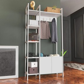 Hall Stand Doga – Branco – 90x35x175 cm