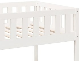 Beliche 90x200 cm madeira de pinho maciça branco