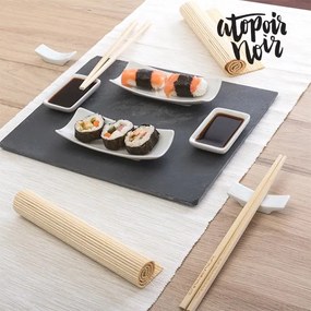 Set de Sushi com Bandeja de Ardósia (11 peças)