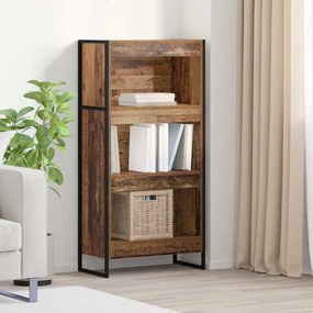 vidaXL Gabinete de Livros Madeira Antiga 80 x 30 x 155 cm