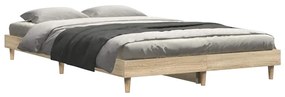 Estrutura cama s/ colchão derivados de madeira carvalho sonoma