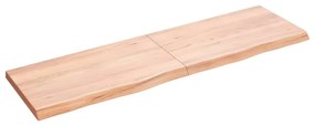 vidaXL Prateleira de parede 140x40x(2-4) cm carvalho tratado castanho