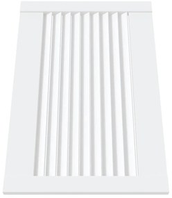 Portas de armário 2 pcs design de persiana pinho maciço branco
