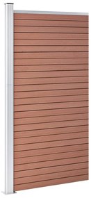 Painel de cerca 95x186 cm WPC castanho