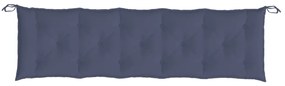Almofadões banco jardim 2 pcs 180x50x7cm oxford azul-marinho