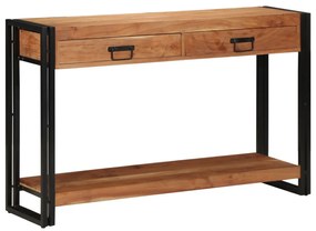 Mesa de Consola vidaXL 120x33x75 cm Madeira Sólida de Acácia