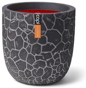 Vaso oval Clay 43x41 cm antracite