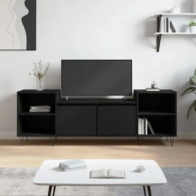 vidaXL Móvel de TV 160x35x55 cm derivados de madeira preto