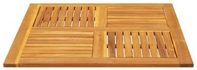 Tampo de mesa quadrado 90x90x2,2 cm madeira de acácia maciça