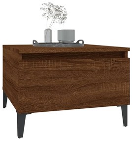 Mesa de apoio 50x46x35 cm derivados madeira carvalho castanho