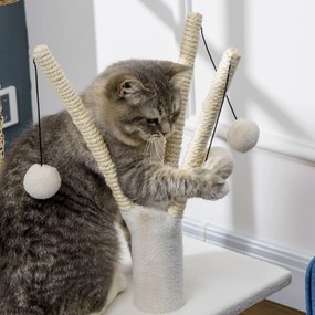 PawHut Árvore Arranhador para Gatos Médios Altura 91cm Torre para Gato