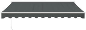 Toldo retrátil automático 3,5x2,5 m antracite