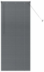 Persiana de Janela Cinzento-escuro 80 x 175 cm Alumínio