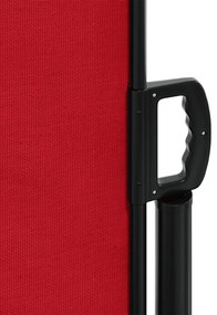 Toldo lateral retrátil 180x600 cm vermelho