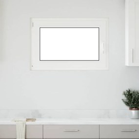 vidaXL Janela de porão "RISOR" 90x70 cm oscilobatente DIN esquerda branca