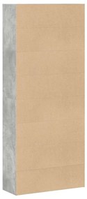Estante 80x30x189 cm derivados de madeira cinzento
