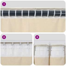Cortinas Blackout vidaXL com fita superior 2 pcs Amarelo Mostarda Velu