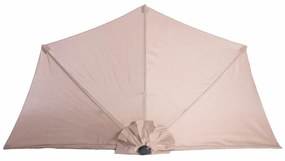 Parasol 240 X 125 X 250 cm Taupe Alumínio