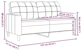 3 pcs conjunto de sofás com almofadões veludo cinzento-escuro