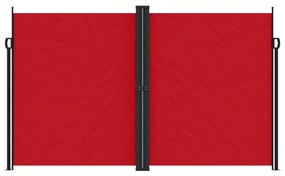 Toldo lateral retrátil 200x1000 cm vermelho