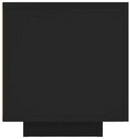 Móvel de TV com luzes LED 160x35x40 cm preto