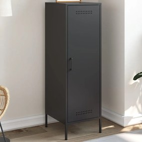Aparador alto 36x39x113 cm aço preto