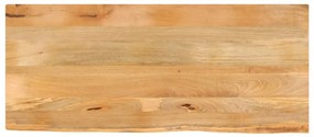 vidaXL Tampo de mesa c/ borda viva 140x60x2,5 cm mangueira maciça