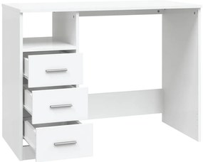 Secretária c/ gavetas 102x50x76 cm derivados de madeira branco