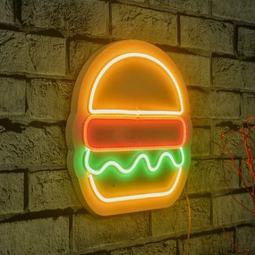Iluminação LED Decorativa Hamburger – Multicolor – 28 x 27 x 2 cm