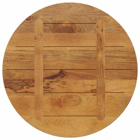 Tampo de mesa redondo Ø70x3,8cm madeira de mangueira maciça