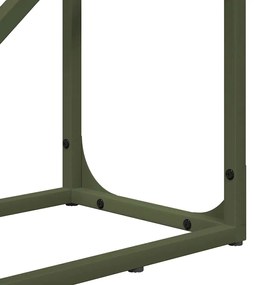 Suporte para lenha aço laminado a frio verde azeitona