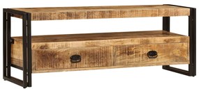 vidaXL Móvel de TV em madeira de mangueira maciça 120x35x45 cm