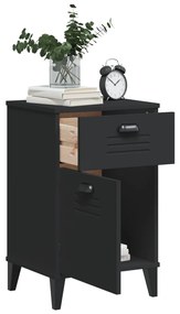 Mesa de cabeceira VIKEN derivados de madeira preto