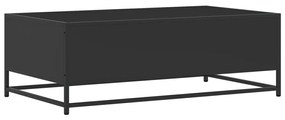 Mesa de centro 100x57x35 cm derivados de madeira/metal preto