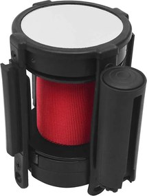 vidaXL Barreira separadora de fita retrátil 200 cm vermelho