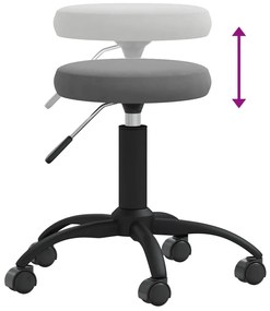 Banco de massagens veludo cinzento-escuro