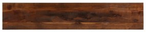 Tampo de mesa retangular 180x20x2,5cm madeira recuperada maciça